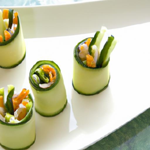 Fresh and Flavorful: Carrot & Cucumber Rolls with Cream Cheese
