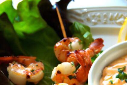 Zesty Lemon Butter Shrimp Skewers: A Flavorful Feast