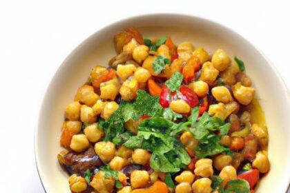 Hearty Chickpea & Tomato Stew with Fresh Cilantro Twist