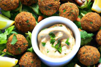 Bite-Sized Bliss: Mini Falafel with Creamy Tahini Sauce