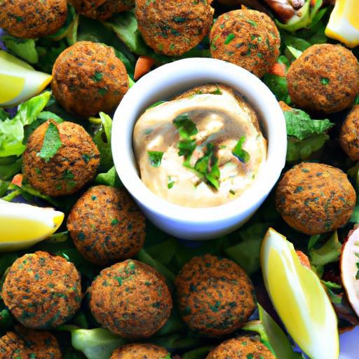 Bite-Sized Bliss: Mini Falafel with Creamy Tahini Sauce
