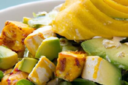 Tropical Twist: Fresh Chicken Mango Avocado Salad Delight