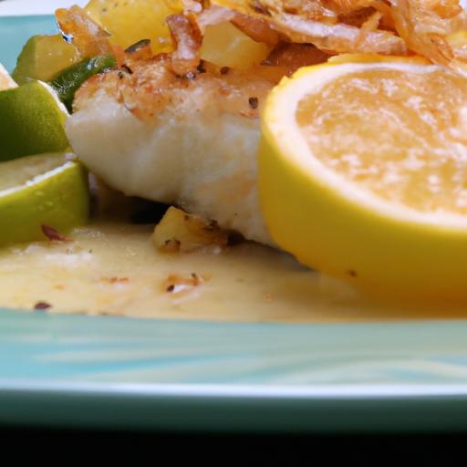 Zesty Baked Fish Fillets in Creamy Lemon Butter Sauce