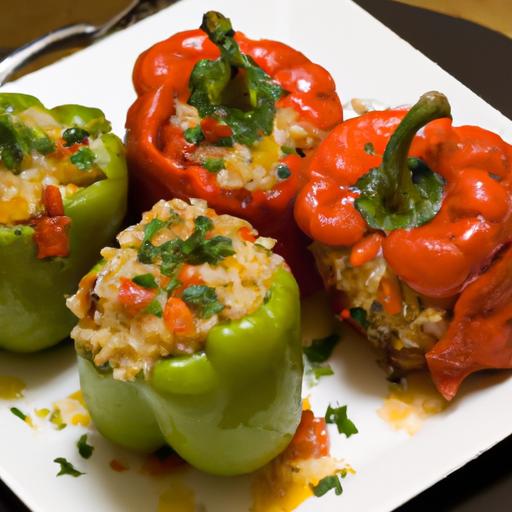 Hearty Stuffed Peppers: A Flavorful Beans​ and Rice Delight