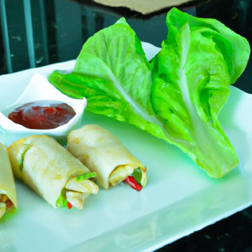 Zesty Savory Chicken Lettuce​ Wraps with Thai chili Kick