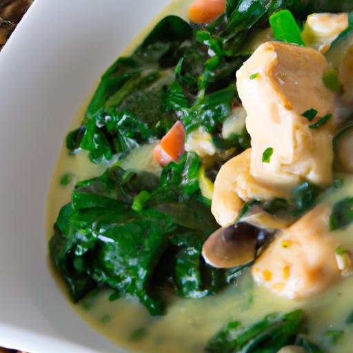 Hearty Creamy Chicken spinach Stew: A Comfort Classic