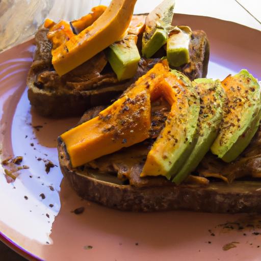 Wholesome vegan Sweet Potato & Avocado Toast Delight
