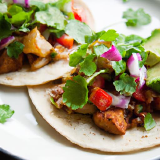 Savor Vegan Tempeh Tacos with zesty Fresh Salsa Flair