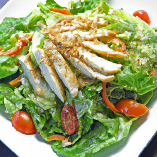 Crisp Asian Chicken Salad with Zesty Sesame ⁢Dressing Delight
