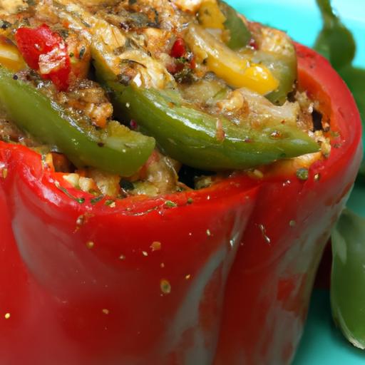 Savor the Flavor: Chicken & Spinach Stuffed Bell Peppers