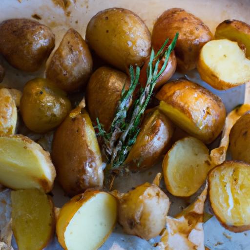 Golden crispy Roast Potatoes ⁤with Rosemary & Garlic Bliss