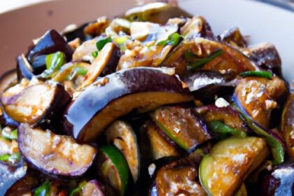 Savor Keto Eggplant Stir-Fry: Garlic & Soy Sauce Delight