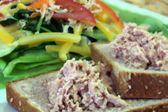 Timeless Tuna Salad Served on Hearty Whole Grain Bread