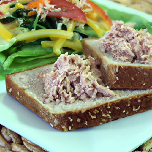 Timeless Tuna Salad Served on Hearty Whole Grain Bread