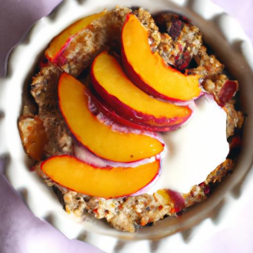 Peach and Cream Oatmeal Bake: A Cozy, Wholesome Delight