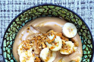 Power-Packed Peanut Butter & Banana Smoothie Bowl Recipe