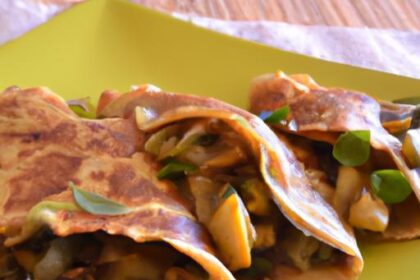 Delicious Vegan Spinach & Mushroom Crepes: A Wholesome Treat
