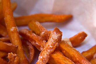 Golden Crunch: Mastering Crispy Sweet Potato Fries with Ketchup