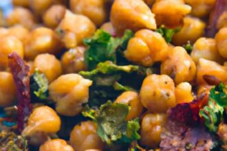 Crunchy Delight: Spicy Roasted Chickpeas & Kale Chips