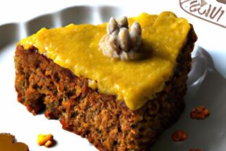 Butternut Bliss: Vegan Cake Delight in Food Magazine