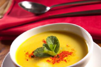 Fiery Lentil & Coconut Soup: A Zesty Tropical Delight