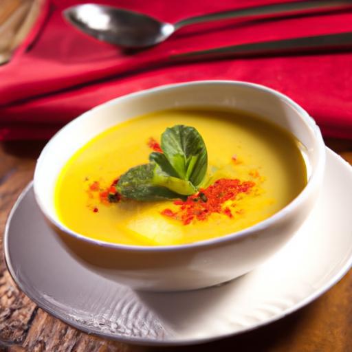 Fiery Lentil & Coconut Soup: A Zesty Tropical Delight