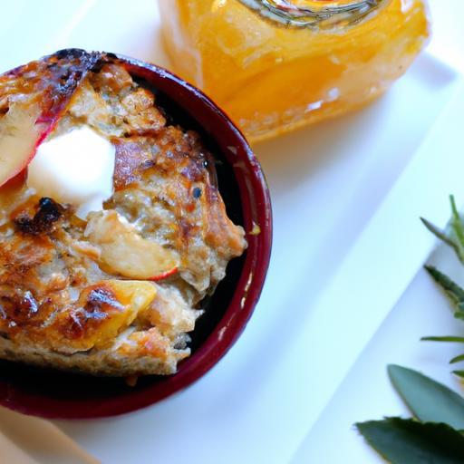 Peach & Cream Oatmeal Bake: A Cozy Twist on Breakfast Bliss