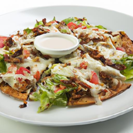 Crunchy Chicken Crust Caesar Salad Pizza: A Flavor Twist