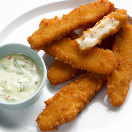Crispy Homemade Fish Sticks with Classic Tartar Sauce Recipe