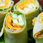 Fresh & Flavorful: Carrot-Cucumber Rolls with Cream Cheese