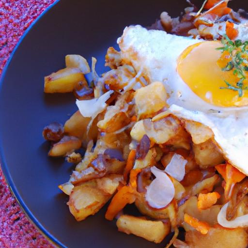 Spice Up Breakfast: Chipotle Sweet Potato Hash with Eggs