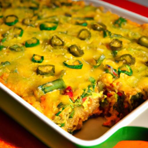 Spicy Vegan Jalapeño Cheese Rice Casserole Recipe Delight