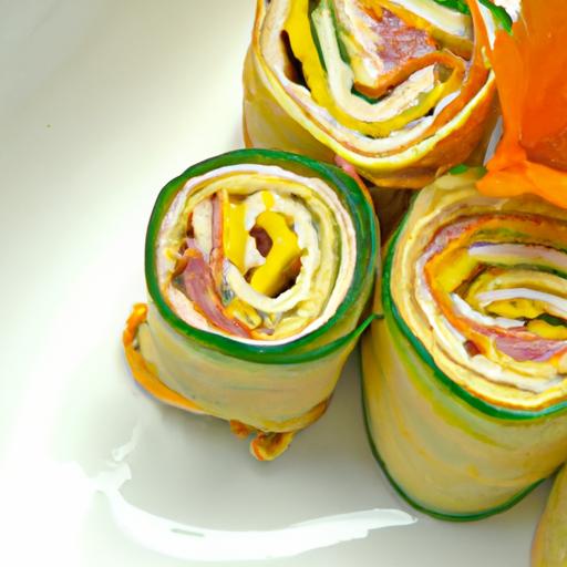 Fresh & Flavorful: Carrot-Cucumber Rolls with Cream Cheese