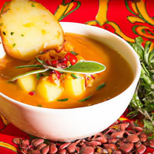 Fiery Lentil & Coconut Soup: A Zesty Tropical Delight