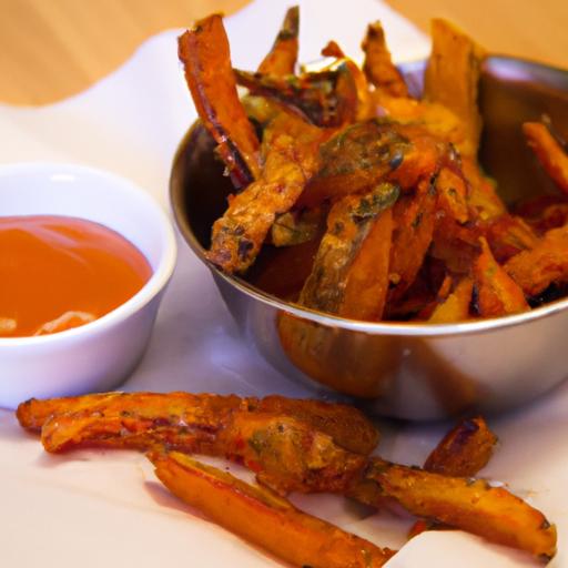Golden Crunch: Mastering Crispy Sweet Potato Fries with Ketchup