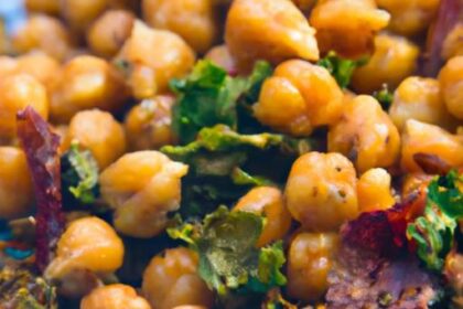 Crunchy Delight: Spicy Roasted Chickpeas & Kale Chips