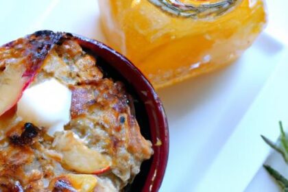 Peach & Cream Oatmeal Bake: A Cozy Twist on Breakfast Bliss