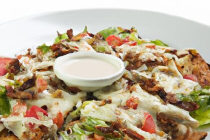 Crunchy Chicken Crust Caesar Salad Pizza: A Flavor Twist