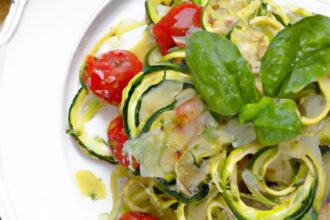 Zucchini Noodles with Pesto & Cherry Tomatoes: A Fresh Twist