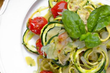 Zucchini Noodles with Pesto & Cherry Tomatoes: A Fresh Twist