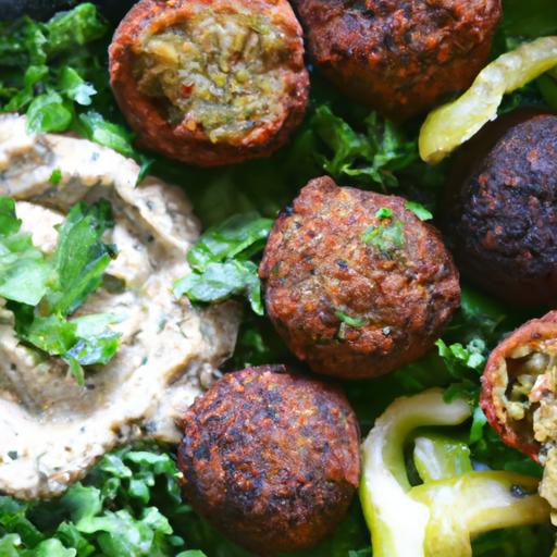 Crispy Baked Falafel with Creamy Garlic Tahini Delight