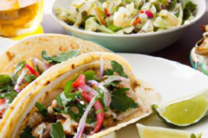 Fresh & Flavorful Fish Tacos with Avocado and Cilantro