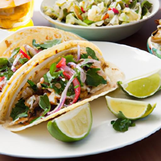 Fresh & Flavorful Fish Tacos with Avocado and Cilantro