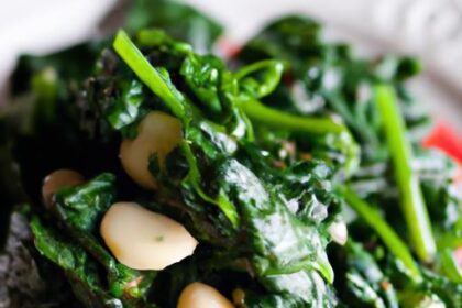 Fiery Garlic Sautéed Spinach: A Zesty Greens Delight
