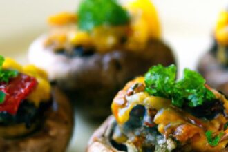 Cheesy Vegetarian Stuffed Mushrooms: A Savory Delight