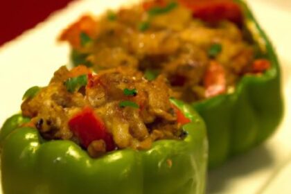 Flavor-Packed Stuffed Peppers with Beef & Cauliflower Rice