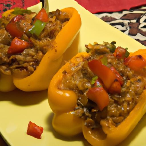 Flavor-Packed Stuffed Peppers with Beef & Cauliflower Rice