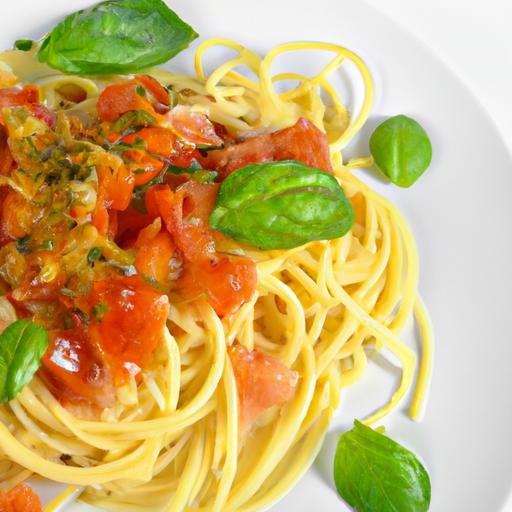 Fresh & Flavorful Vegan Spaghetti with Tomato and Basil