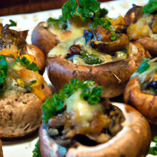 Cheesy Vegetarian Stuffed Mushrooms: A Savory Delight