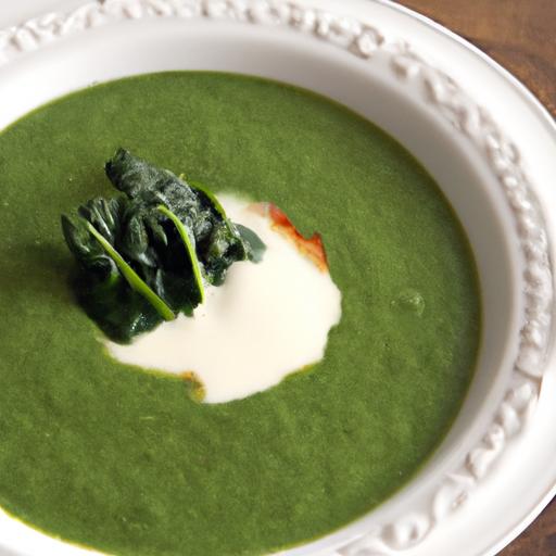Velvety Cream of Spinach Soup: A Nutritious Green Delight